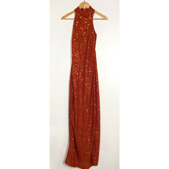 Rachel Rachel Roy Harland Gown Sequin Red S - Picture 4 of 11